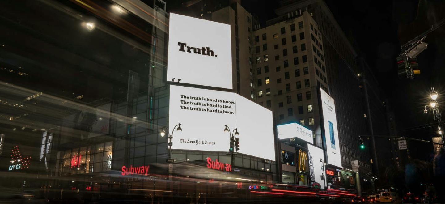 The New York Times | The Truth Is Hard | Droga5