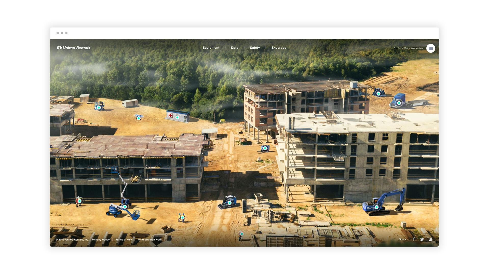 Worksite Rentals United Rentals | A Better Worksite Is Here | Droga5